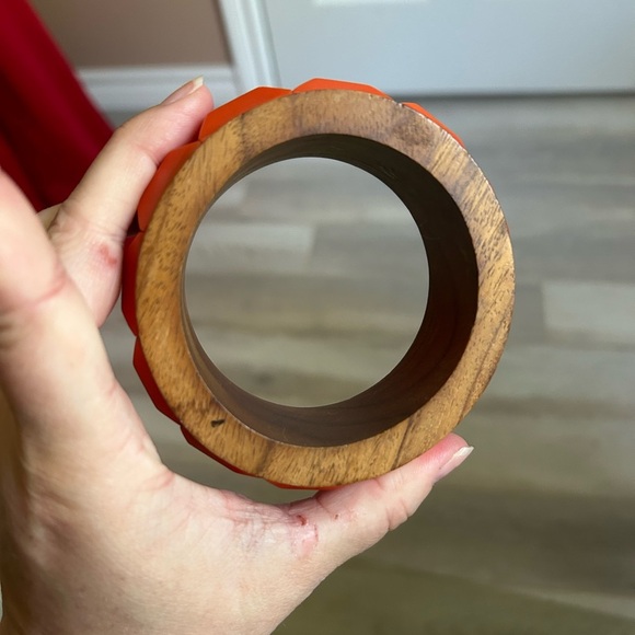 4/$100 Orange and Brown Geometric lucite Bracelet 🍊 - Picture 7 of 7